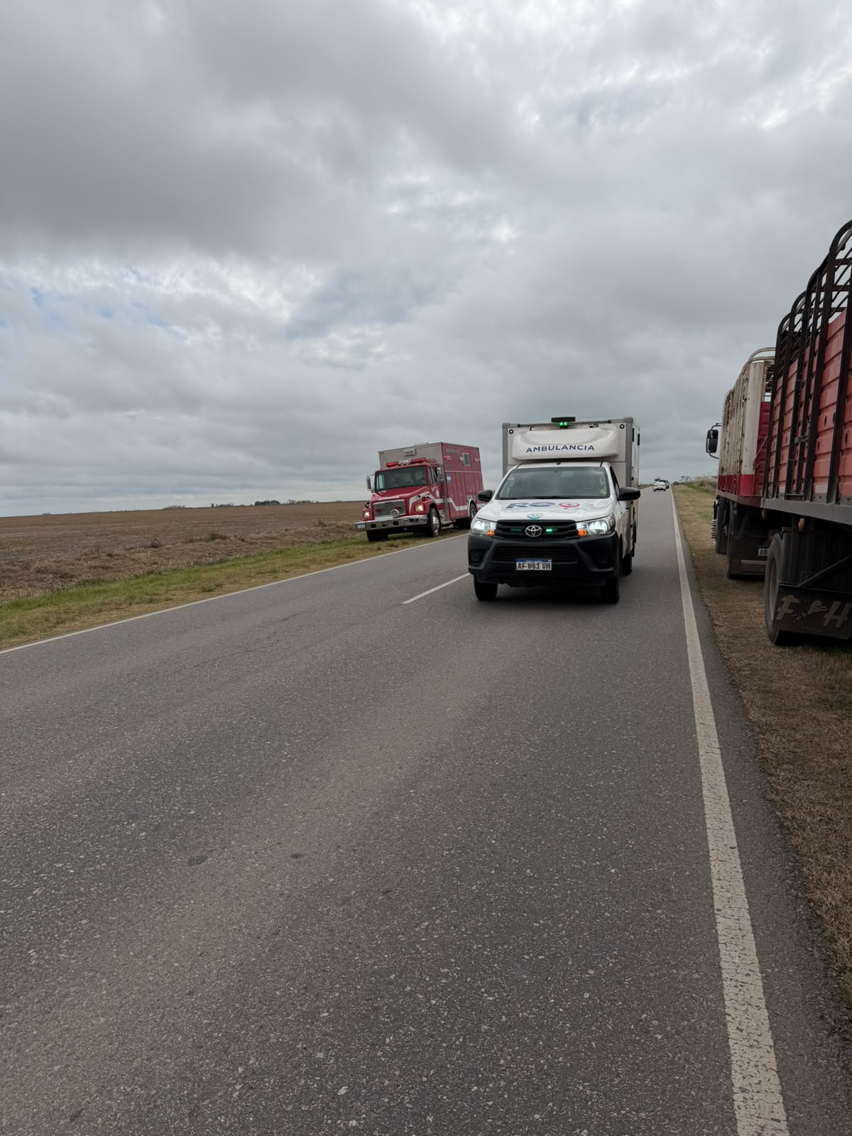 Rescataron a un camionero descompensado en plena ruta