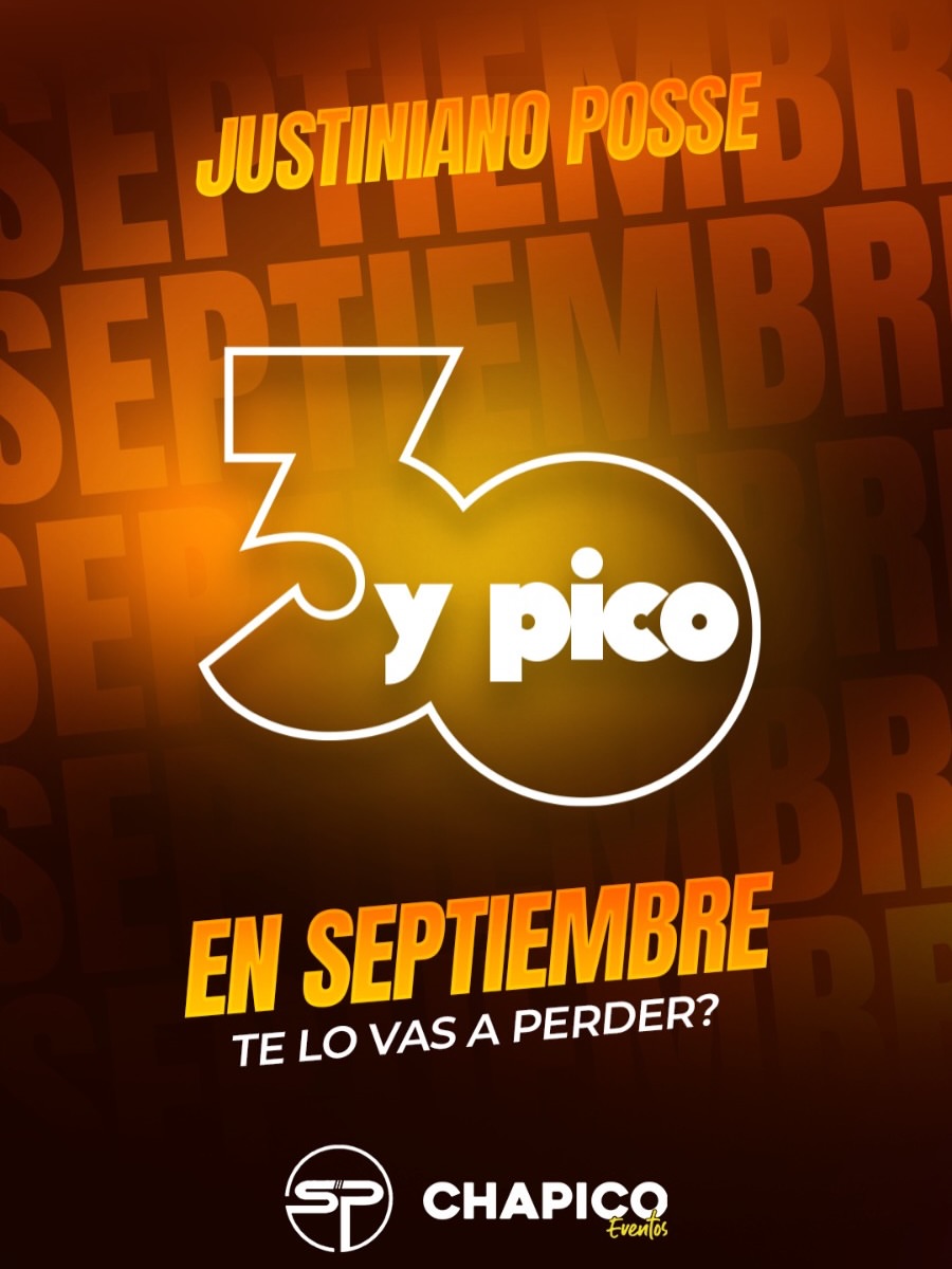 Se viene “30 Y PICO”, la fiesta para mayores de 30 años