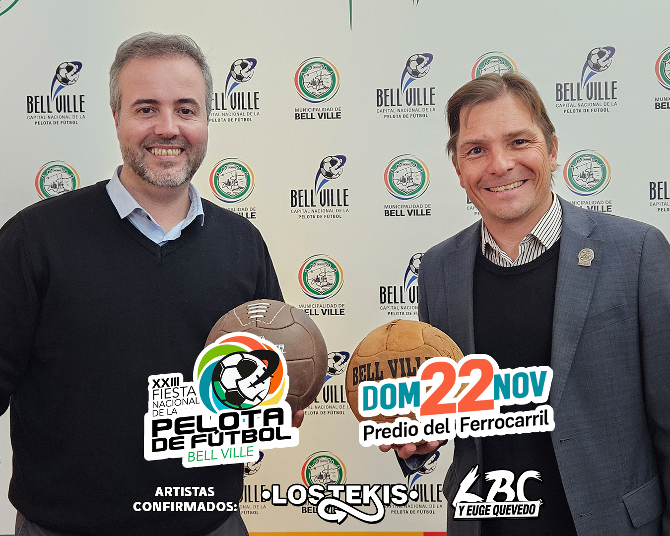 Euge Quevedo, LBC y Los Tekis serán los protagonistas de la XXIII Fiesta