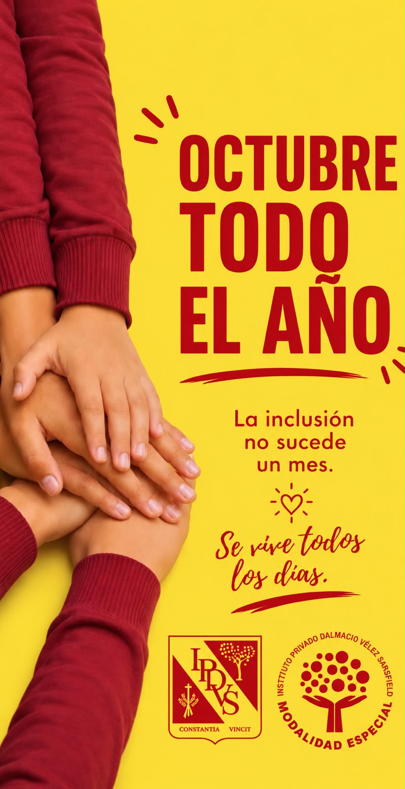 Octubre Todo el Año: el Instituto Dalmacio Vélez Sársfield se prepara para vivir el mes de la inclusión