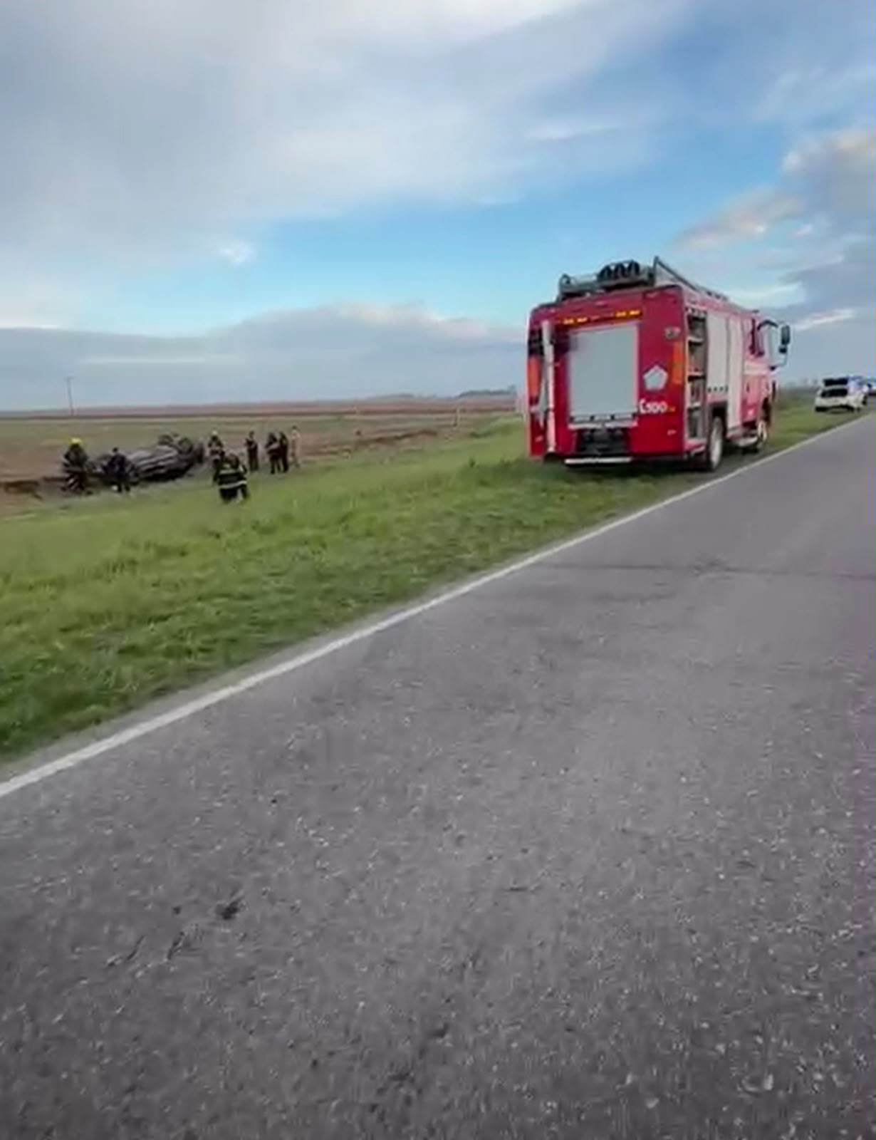 Vuelco en Ruta 3: una persona hospitalizada 