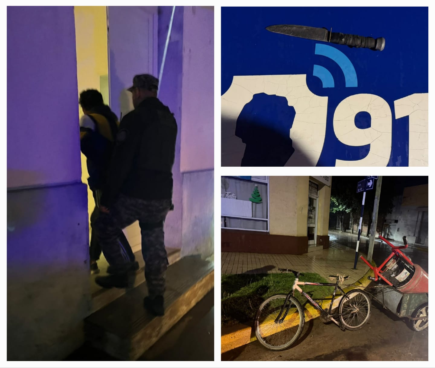 La Departamental Unión informó un detenido por robo y dos aprehendidos tras un choque con alcoholemia positiva